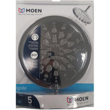 Moen 21529 Ignite 9 Inch Rain Shower Head with 5 Spray Functions and 2.5 GPM Rainfall, Chrome