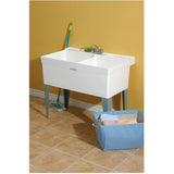 Mustee 27F Double Bowl Laundry Tub