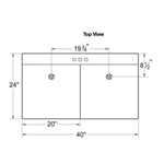 Mustee 27F Double Bowl Laundry Tub