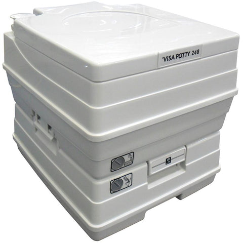 Dock Edge + Visa DEF248101 Portable 18-Litre Toilet, Grey