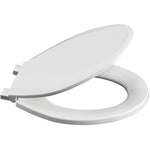 White Plastic Slow Close Regular Toilet Seat