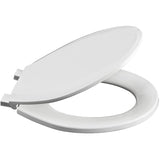 White Plastic Slow Close Regular Toilet Seat