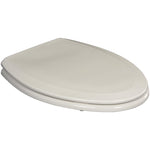 White Plastic Slow Close Elongated Toilet Seat