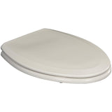 White Plastic Slow Close Elongated Toilet Seat