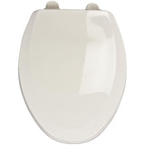 White Plastic Slow Close Elongated Toilet Seat