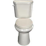 White Plastic Slow Close Elongated Toilet Seat