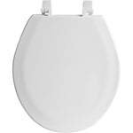 White Moulded Wood Toilet Seat