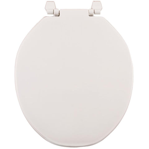 White Solid Plastic Toilet Seat