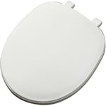 White Plastic Toilet Seat