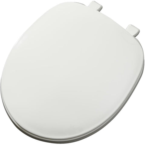 White Plastic Toilet Seat