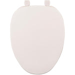 White Plastic Toilet Seat for Elongated Toilets