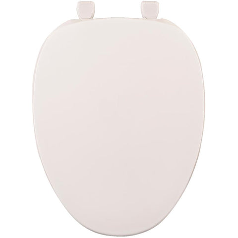 White Plastic Toilet Seat for Elongated Toilets