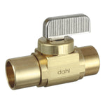 1/2" Ball Stop Valve, with Brass Finish