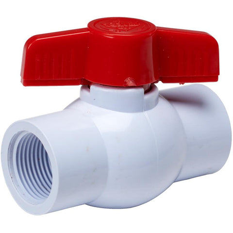 1" PVC Threaded Ball Valve