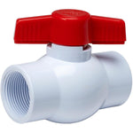 1-1/4" PVC Threaded Ball Valve