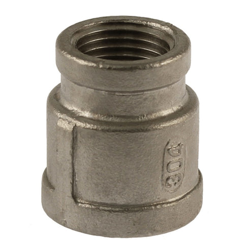 1/2" x 3/4" Stainless Steel Reducing Coupling