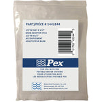 1/2" PEX  x 1/2" MPT Copper Sweat Brass Adapter