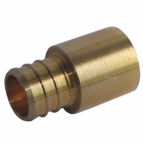 1/2" PEX  x 1/2" FPT Copper Sweat Brass Adapter