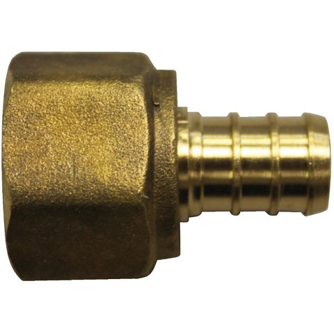 1/2" PEX  x 1/2" FPT Swivel Brass Adapter
