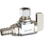 1/2" x 3/8" PEX Angle Mini Ball Valve