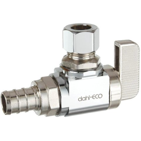 1/2" x 3/8" PEX Angle Mini Ball Valve