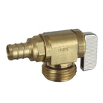 1/2 inch(s) PEX x Hose Angle Valve, with Brass Finish