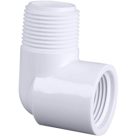 Schedule 40 3/4" MPT x 3/4" FPT PVC 90 Degree Street Elbow