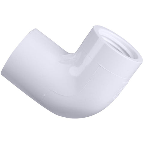 Schedule 40 1/2" FPT PVC 90 Degree Elbow