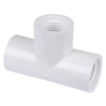 Schedule 40 1/2" FPT x FPT x FPT PVC Tee