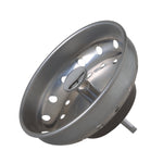 Sink Basket Strainer - with Fixed Post, Stainless Steel