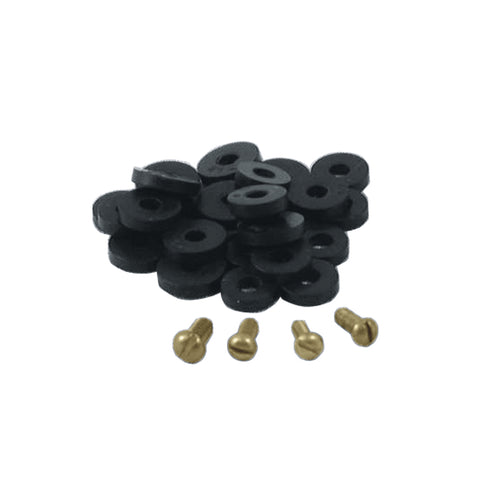 Flat Faucet Washers - Assorted Sizes, 20 Pack