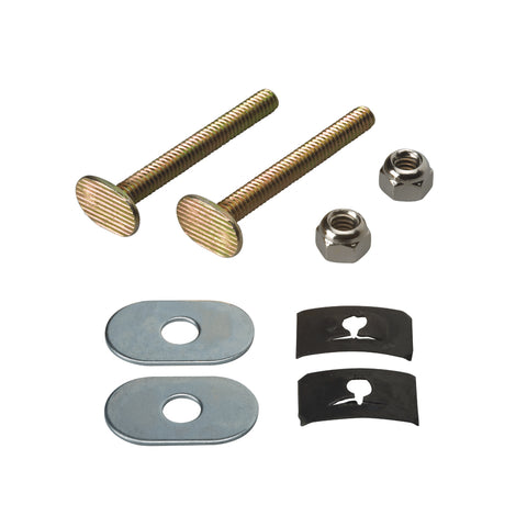 1/4" x 2-1/4" Brass Plated Toilet Bolt Set