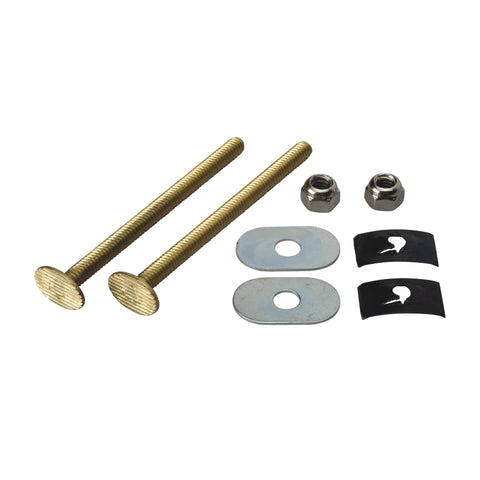 1/4" x 3-1/2" Solid Brass Toilet Bolt Set