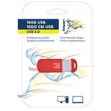 Red 16GB USB Flash Drive