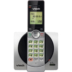 VTech DECT 6.0 Single Handset Cordless Phone with CID, Backlit Keypad and Screen, Full Duplex Handset Speakerphone, and Call Block Silver/Black - CS6919