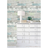 Nuwallpaper Nu1647 Beachwood Peel And Stick Wallpaper, New, .