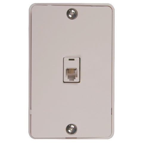 White Modular Phone Wall Mount Plate