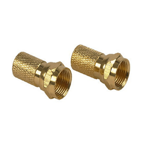 RG6 Twist-On Connectors - 2 Pack