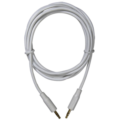 1.8M/6' Audio Cable, with 3.5mm Premium Plug - White