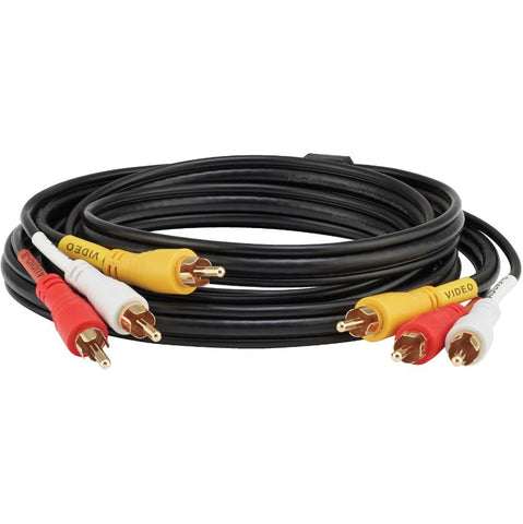 1.8M/6' RCA Video and Stereo Audio Cable, with 3 RCA to 3 RCA Connectors