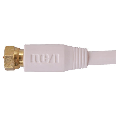 1.8M/6' RG6 White Indoor/Outdoor Coax Cable, with Connector