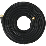 15.2M/50' RG6 Black Indoor/Outdoor Coax Cable, with Connector