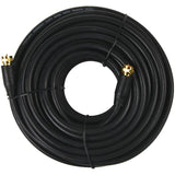 15.2M/50' RG6 Black Indoor/Outdoor Coax Cable, with Connector