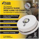 Integrated Talking Smoke Detector, with LED Strobe Light