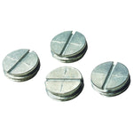 1/2" Closure Plugs - Silver, 4 Pack