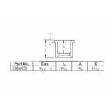 Schedule 40 PVC Reducing Bushing - 1" x 1/2"