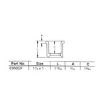 Schedule 40 PVC Reducing Bushing - 1-1/4" x 1"