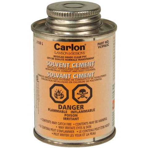 118ML Clear PVC Solvent Cement