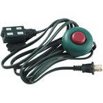 Indoor Extension Cord - with Foot Switch, Green, 3 m