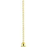 1' #6 Brass Ball Chain with Bell